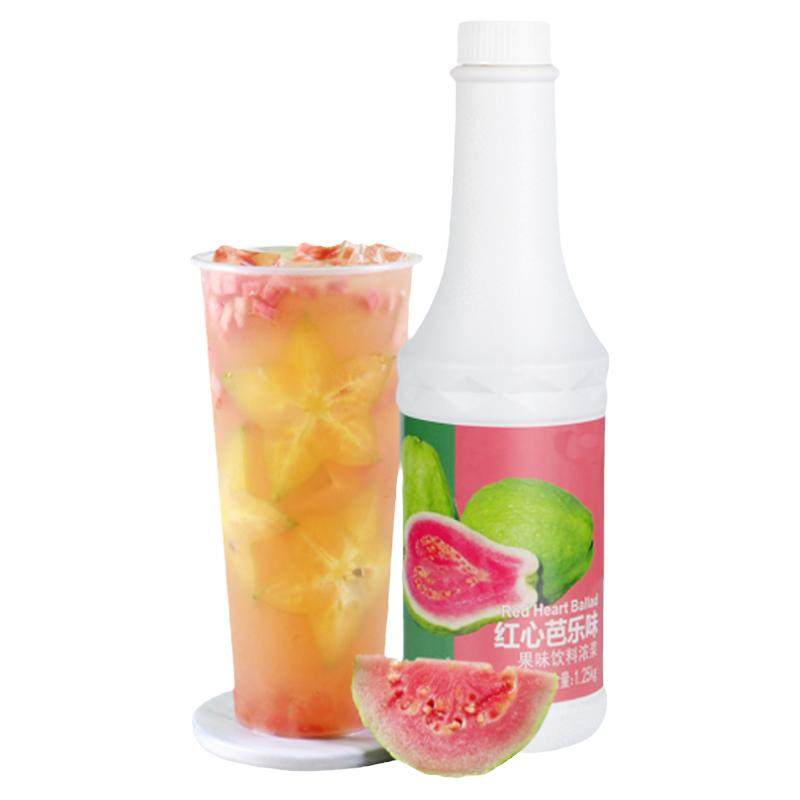 红心芭乐汁果酱商用奶茶店专用番石榴果浆葡萄汁草莓汁浓浆浓缩汁