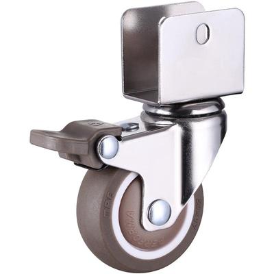 静音橡胶转向轮婴儿床万向脚轮