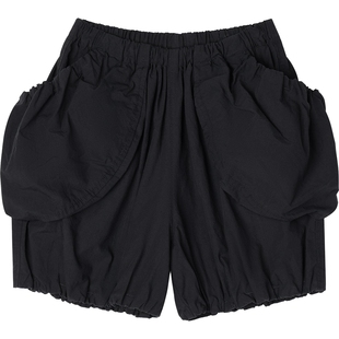 江南布衣童装春夏薄款短裤大口袋花苞裤女童儿童裤子jnbybyjnby