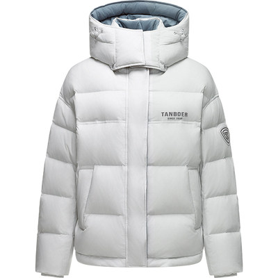 坦博尔羽绒服女可拆卸帽百搭宽松