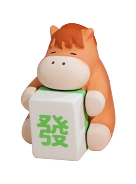 原创2026新年薪马福运系列创意摆件树脂小马家居办公室桌面装饰品