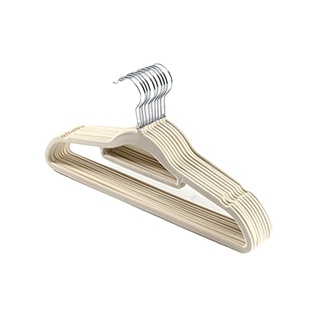 老爸评测植绒衣架挂衣家用晾衣挂钩加粗无痕衣服防滑