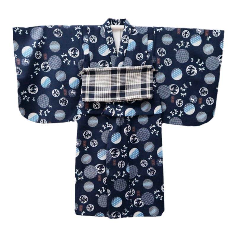 男童日系振袖正装和服防皱浴衣