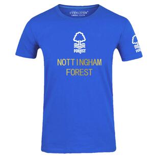 诺丁汉森林队短袖T恤衫男女运动足球衣服球迷服休闲队服半截袖体