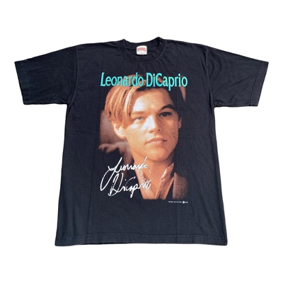 Leonardo DiCaprio美式复古街头风oldschool小众设计感短袖T恤