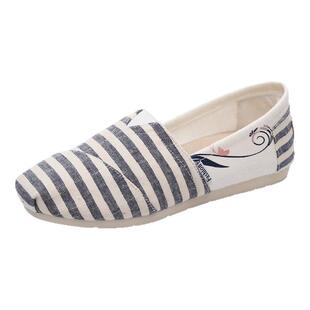 2026年新款懒人渔夫鞋不累脚一脚蹬玛丽布鞋软底孕妇鞋老北京布鞋