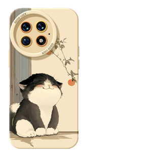 适用一加13手机壳女款1+12保护套硅胶一加15全包ace5防摔9pro外壳9rt柿子猫咪ace6新款1+10pro软壳ace竞速版