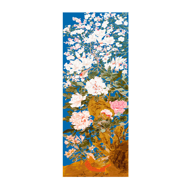 自油自画数字油画diy手绘