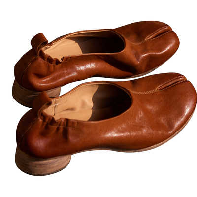 Le'Murmure水洗马皮分趾手工鞋