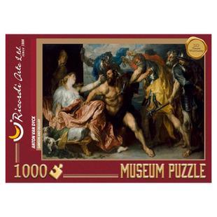 正品 意大利Ricordi进口益智名画拼图 参孙和达利拉1000片范戴克