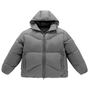 【95%进口鸭绒】太平鸟男装 连帽面包服冬季防寒羽绒服
