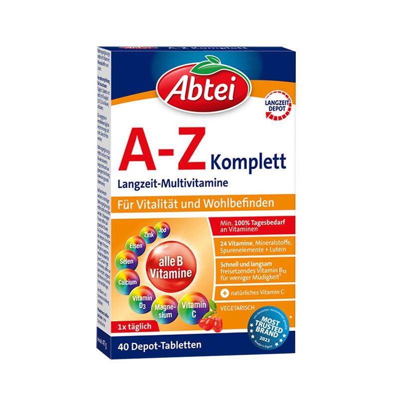 德国Abtei爱普泰复合维生素8大B族维生素C矿物质24种营养女性40片