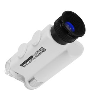 300倍迷你显微镜带LED灯200倍便携手机高清钻石瓷器古玩鉴定