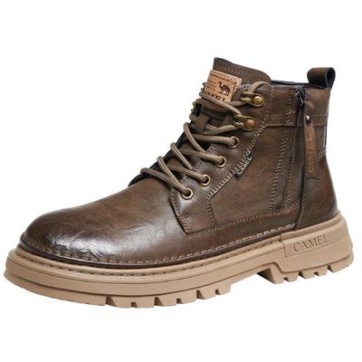 2025男鞋骆驼复古马丁靴