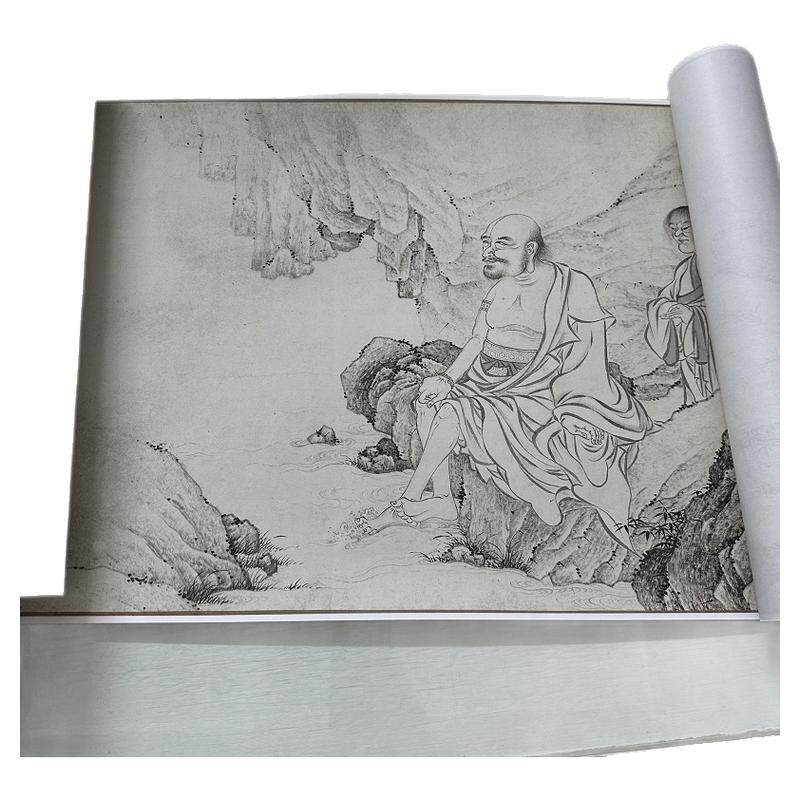 高清艺术喷绘画芯临摹学习卷轴画