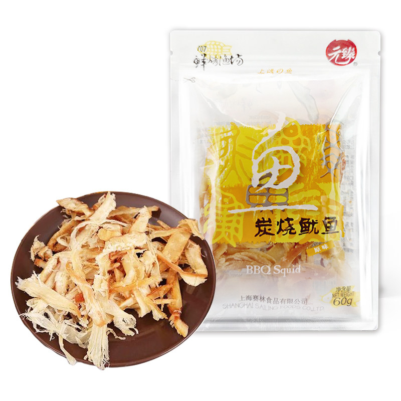 元臻炭烧鱿鱼条60g*1袋