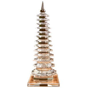 白水晶文昌塔摆件旗舰店九层天然13层金榜题名笔十三书桌装饰礼品