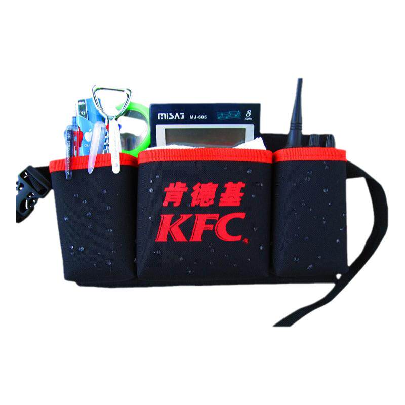 服务员对讲机手机腰包刺绣LOGO