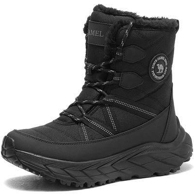 Camel/骆驼户外加绒厚底雪地靴