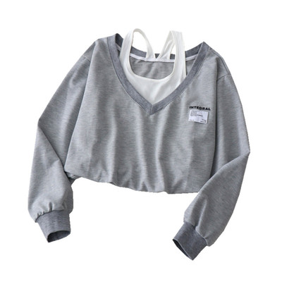 假两件卫衣chic早秋初秋