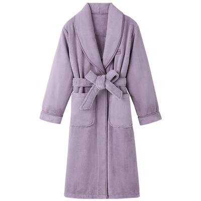 睡袍女士冬季珊瑚绒加厚长款浴袍