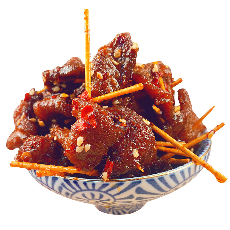 爱成瑶妹麻辣湖南特产牙签牛肉小吃手工新鲜现做网红零食真空包装
