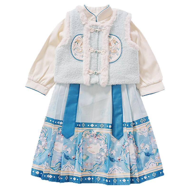 女童汉服裙套装2026新款