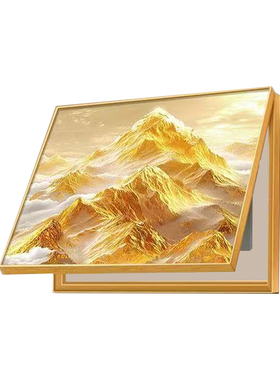新款日照金山电表箱装饰画强电箱弱电箱遮挡画电闸配电箱电源挂画