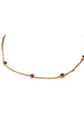 红宝石手饰天然红宝石手链