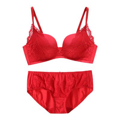 罗丝美无钢圈文胸内裤套装3D立体