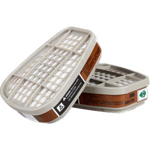 3M防毒面具滤毒盒6001CN/6006/5/4/3/2有机蒸气甲醛活性炭过滤盒