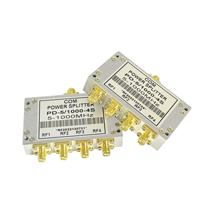 SMA功分器电阻功率分配器一分四5-1000MHz新低频一分四功分器