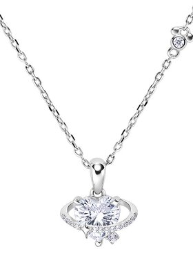 迪士尼925银恋爱星球项链礼物