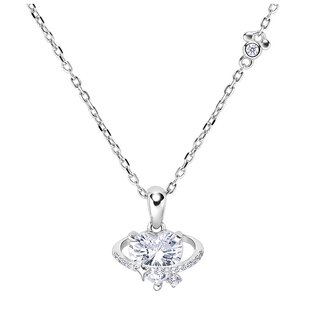 迪士尼新款925银恋爱星球项链女ins风高级感小众百搭情人节礼物