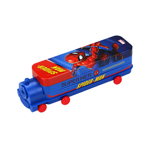 迪士尼铅笔盒男 小学生多功能文具盒大容量儿童铅笔袋可爱卡通女生幼儿园米奇创意收纳高颜值汽车潮造型铁盒