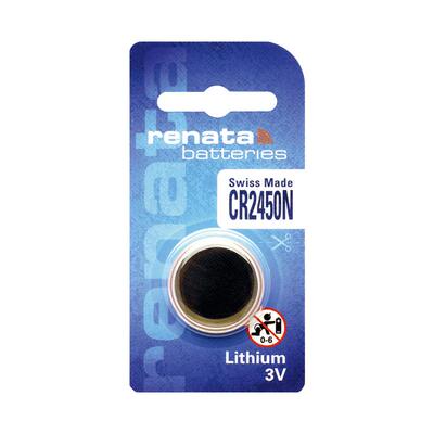 Renata瑞士CR2450N原装进口纽扣电池3v锂电子宝马1/3/5/7系汽车钥匙遥控器专用730/320li/740/320/523/530/x3