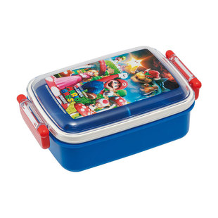 日本制进口正版卡通饭盒skater儿童小学生密封分格微波便当450ml