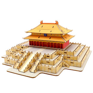 太和殿3D立体仿真古建筑拼图玩具 木质手工拼装积木模型儿童益智