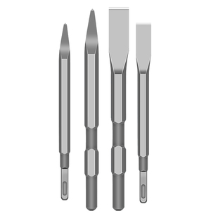 电锤凿子冲击钻头方柄圆尖扁凿长镐钎电镐头铲子五坑凿混泥土开槽