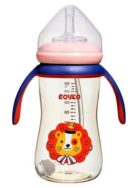 日康吸管奶瓶ppsu宽口径吸嘴奶瓶