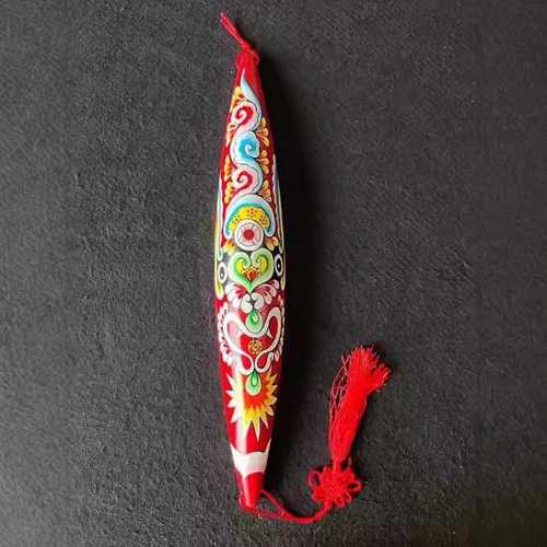 鼎麓 陕西特色礼品 梭子彩绘社火脸谱手工艺品幼儿园家居酒店挂件