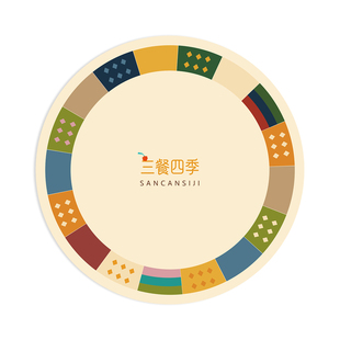 精颜中古风圆桌桌布防水防油圆桌垫隔热垫耐高温加厚圆桌专用桌布
