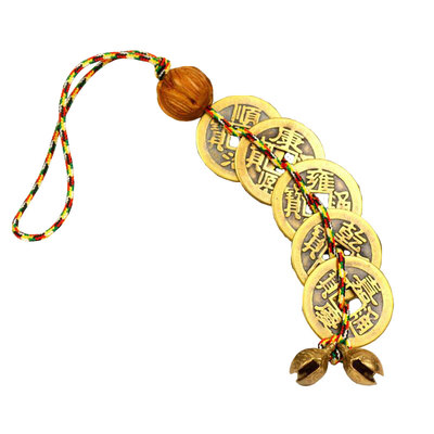 五帝钱六帝钱门对门过门石挂件铜