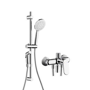 九牧淋浴花洒套装家用浴室洗澡简易升降全铜龙头淋雨带喷枪35324