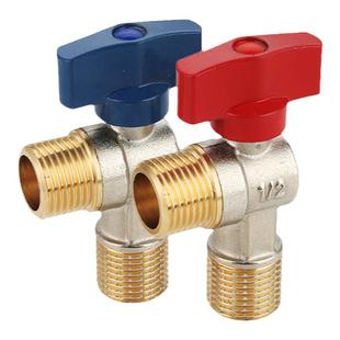全铜大流量角阀球芯球阀冷热水燃气热水器专用水阀开关家用三角阀
