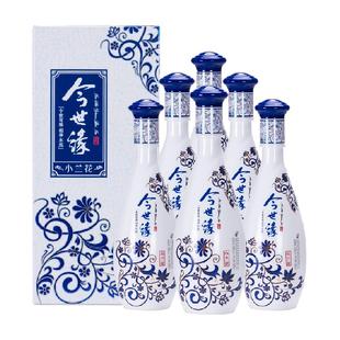 今世缘白酒小兰花42度500ml*6瓶整箱装纯粮酿造口粮酒
