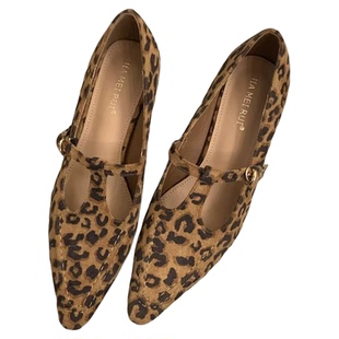 法式气质通勤尖头高跟鞋子2026春秋复古绒面晚晚风仙女玛丽珍单鞋