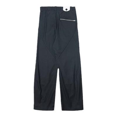 ROARINGWILD黑色微喇拉链西裤