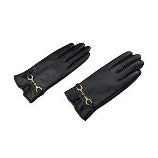 真皮手套女触屏头层纯小羊皮骑车开车薄款加绒加厚棉保暖秋冬季潮