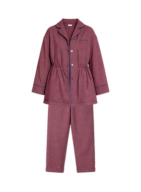 朵朵可可冬季女夹棉家居服套装